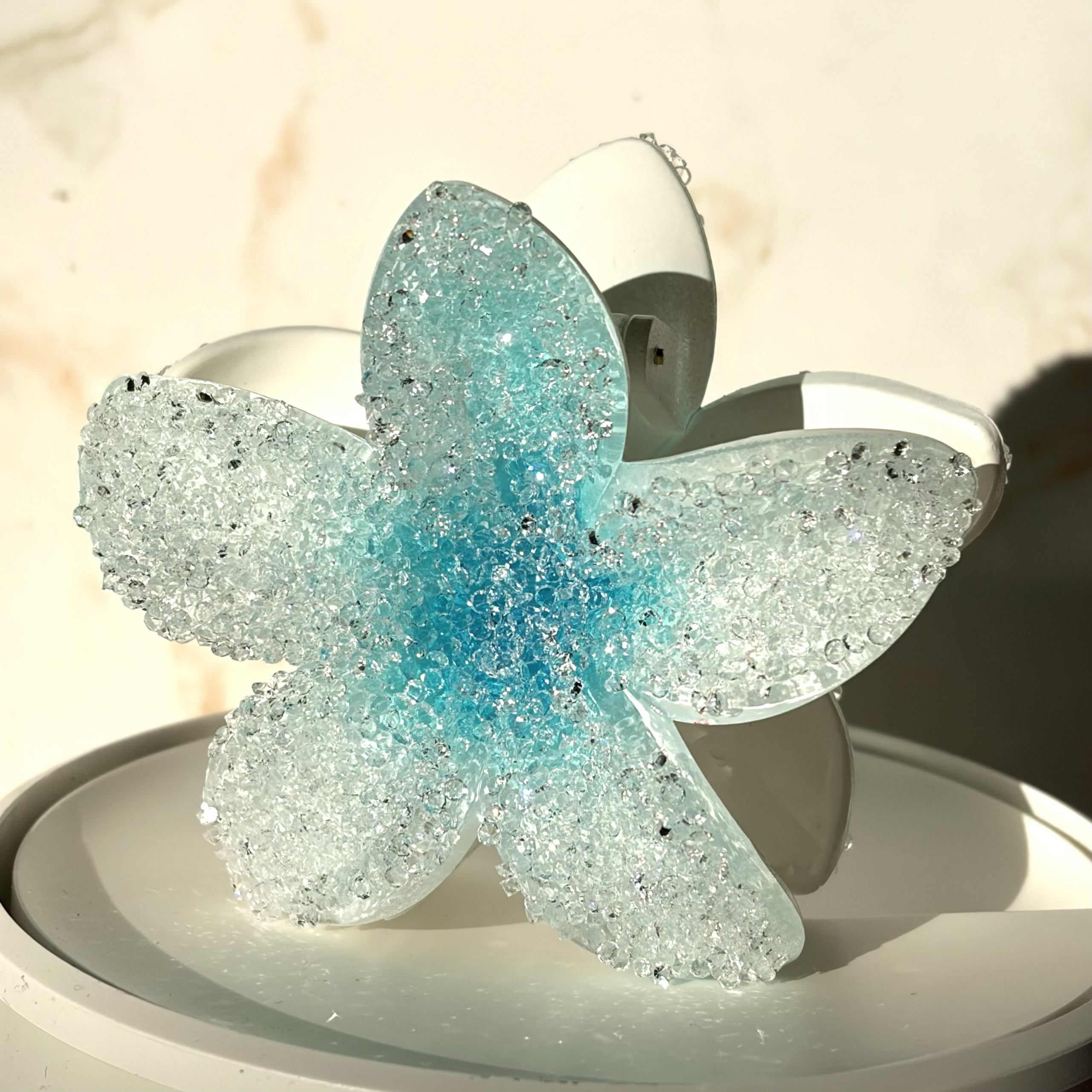 blue diamond blossom clip blue diamond blossom clip